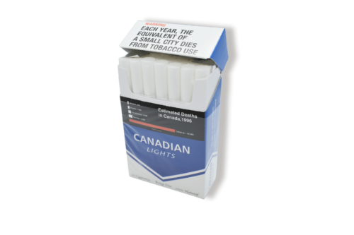 Canadian Lights Cigarettes Open Pack
