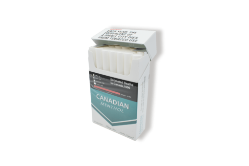Canadian Menthol Cigarettes Open Pack