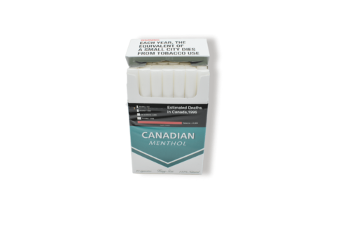 Canadian Menthol Cigarettes Open Pack