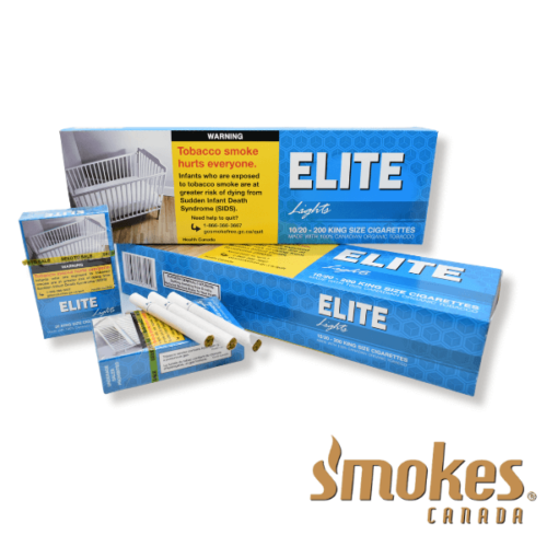 Elite Lights Cigarettes Cartons and Packs