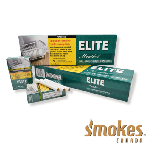 Elite Menthol Cigarettes Packs and Cartons