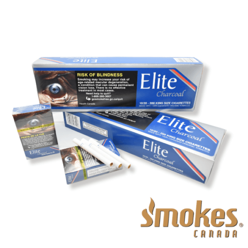 Elite Charcoal Cigarettes Cartons and Packs