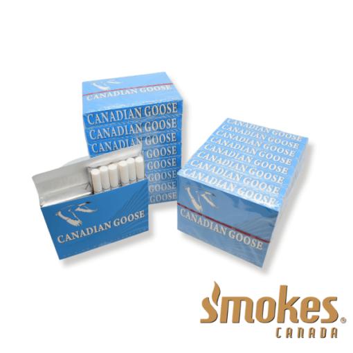 Canadian Goose Light Cigarettes Open Carton and Open Pack