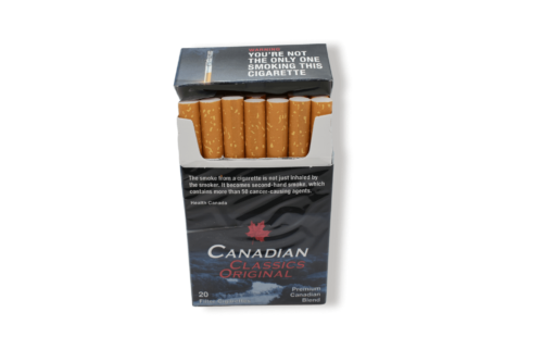 Canadian Classics Original Cigarettes Open Pack