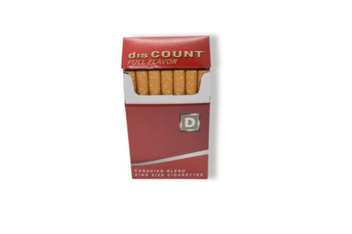 Discount Full-Flavored Cigarettes Open Pack