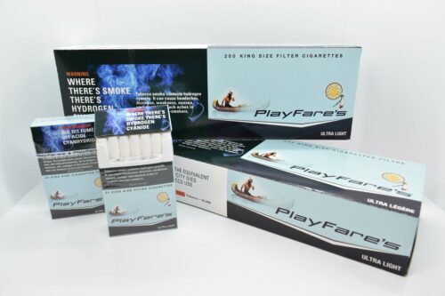 Playfare's Ultra Light Cigarettes Cartons and Packs