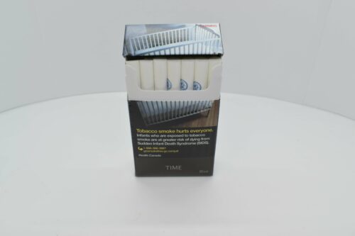 Time Blue Cigarettes Open Pack