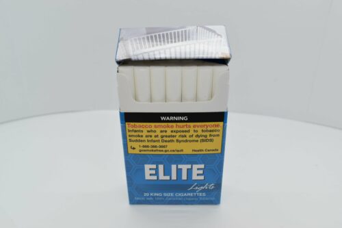 Elite Lights Cigarettes Open Pack