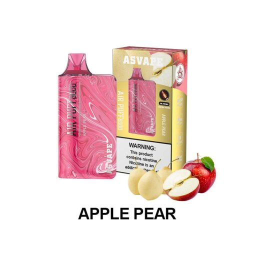 Asvape Air Puff 8000 Nicotine Vapes Apple Pear