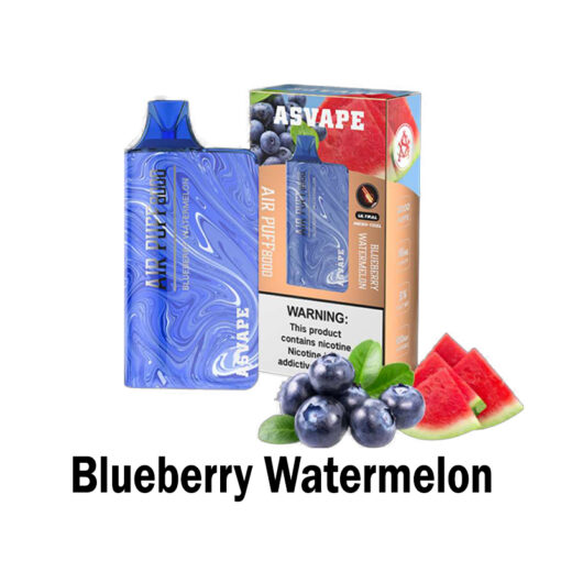 Blueberry Watermelon Asvape Air Puff 8000 Nicotine Vapes