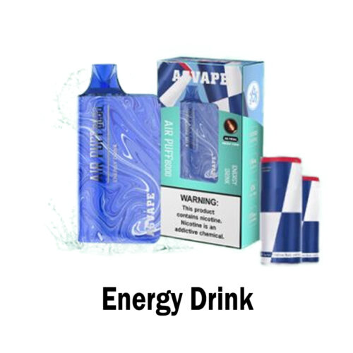 Energy Drink Asvape Air Puff 8000 Nicotine Vapes