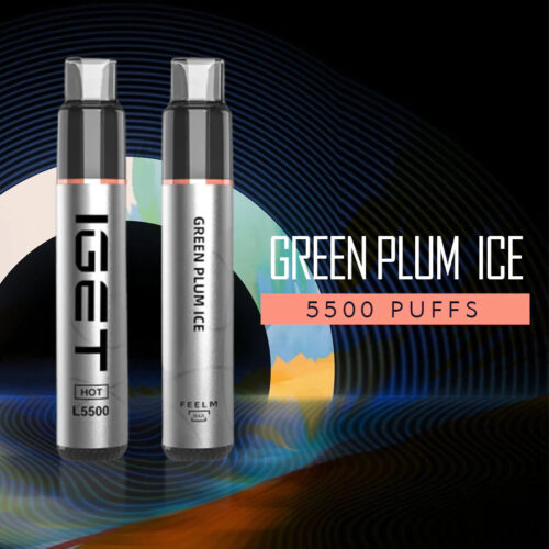 IGET Nicotine Vapes - Green Plum Ice