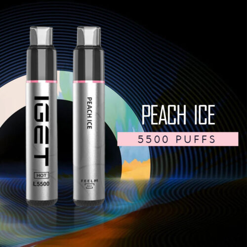 IGET Nicotine Vapes - Peach Ice